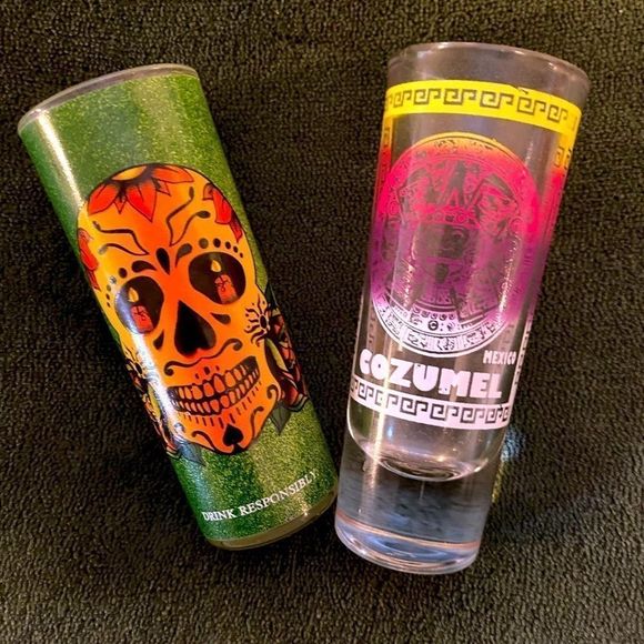 🆕 Set of 2 long shot glasses - Picture 1 of 2